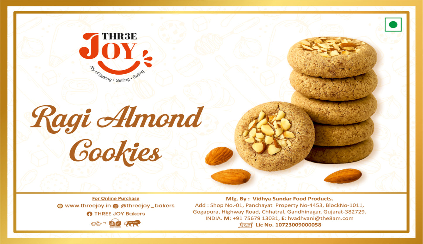 Ragi Almond Cookies