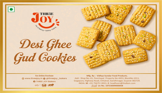 Desi Ghee Gud Cookies