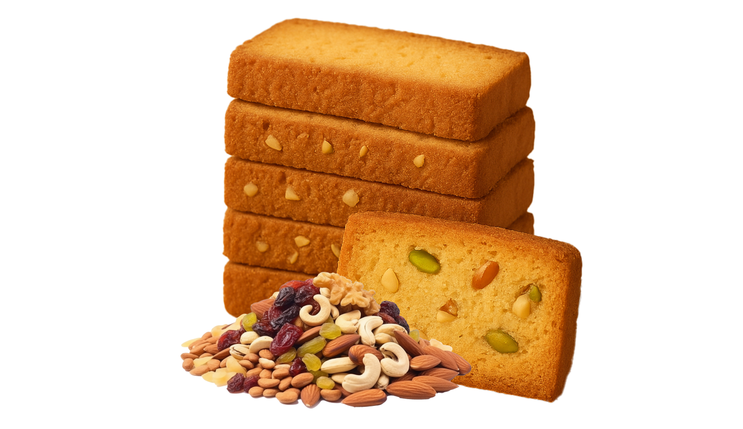 Dry Fruit Cake Rusk