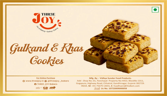 Gulkand & Khas Cookies