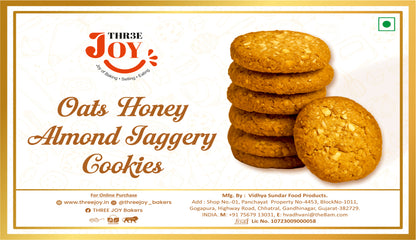 Oats Honey Almond Jaggery Cookies